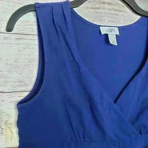 Ann Taylor LOFT royal blue t-shirt dress size medium - Picture 4 of 7